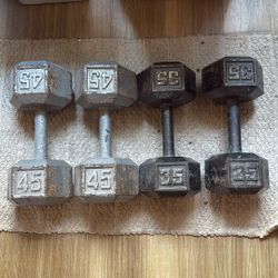45lb & 35lb Dumbbells