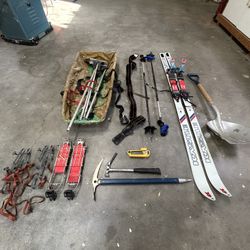 Winter Cross Country Equipment And Gun Box