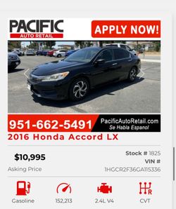 2016 Honda Accord LX