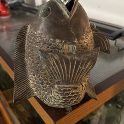 Dancing koi Statue 
