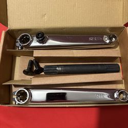SE Racing Bikes Chrome V-Ridge Cranks Set