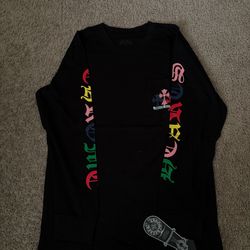 Long sleeve colorful chrome hearts t -shirt Size M