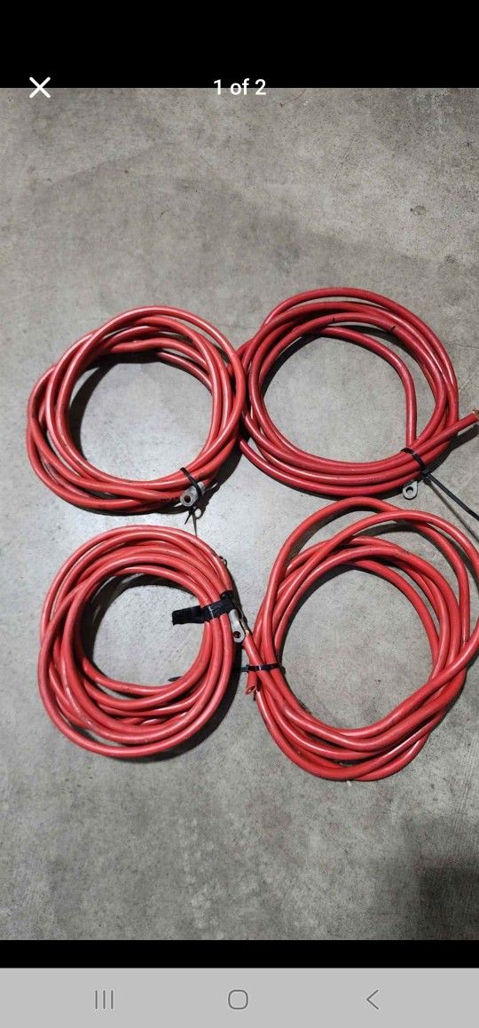 Four Battery Cables