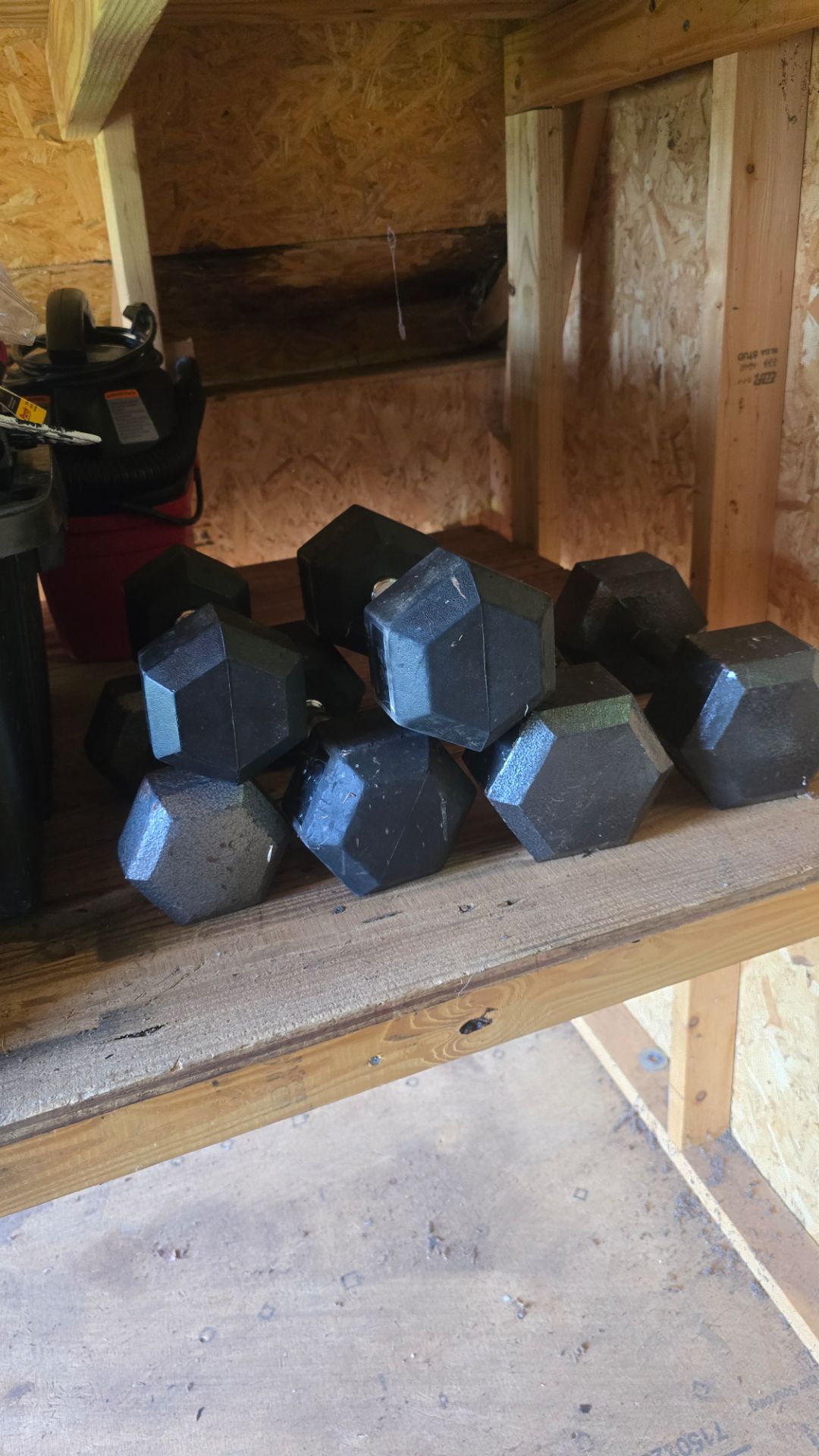 Weight dumbbells 15, 25 and 40, 3 pairs. Mancuernas para pesas 15, 25 y 40, 3 pares