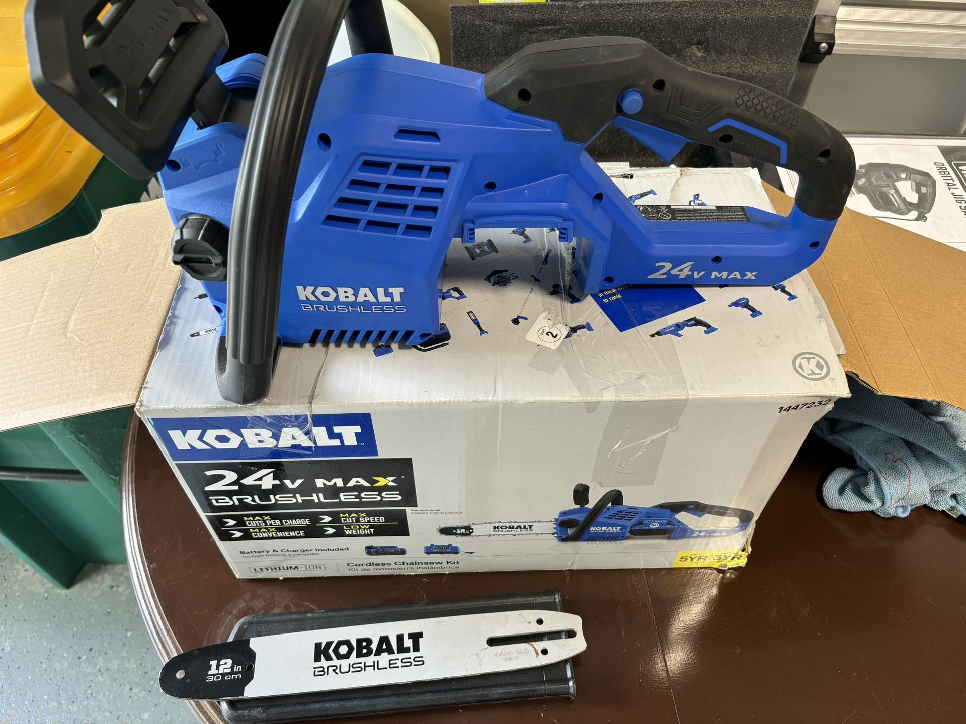 Kobalt 24V Max Brushless Chainsaw Kit