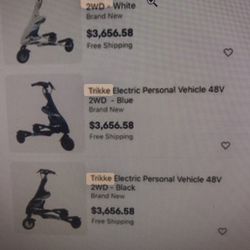 I Have 3 Lithium Battery TRIKKES for Sale