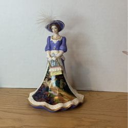  2005 Thomas Kinkade Garden Gala "Peaceful Picnic Retreal" figurine LR