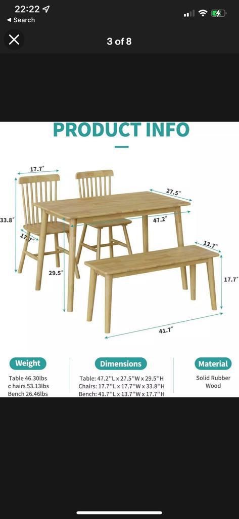 Dining Table Set & rug