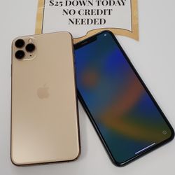 Apple IPhone 11 Pro Max Unlocked For All Carriers  - 90 Days Warranty - $1 Down - NO CREDIT Needed