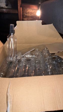 Empty spray bottles