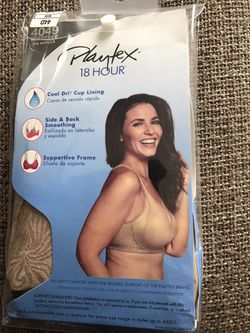 Playtex 18 Hour Side/back Smoothing Bra/size 44D/nude/new In Bag