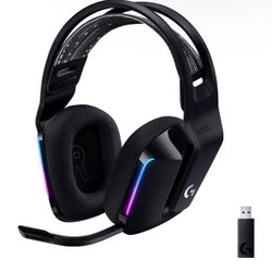 Logitech G733 Lightspeed Wireless Gaming Headset with Suspension Headband, Lightsync RGB, Blue VO!CE mic technology and PRO-G audio drivers - Blac