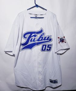VINTAGE FUBU 05" THE COLLECTION BASEBALL STYLE JERSEY MENS SIZE XL SUPER RARE