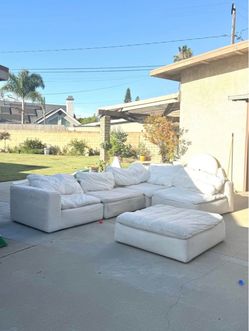 Feather down modular couch