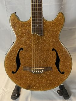 Daisy Rock STARDUST electric/acoustic guitar Gold sunburst retro h