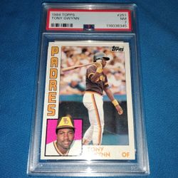 Graded Tony Gwynn Baseball Card 1984;Topps #284