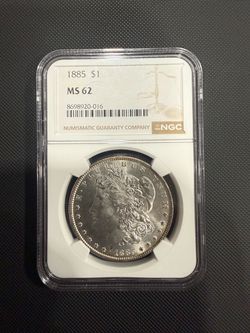 1885 Morgan MS 62 NGC