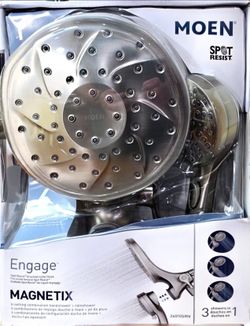 Moen Engage Magnetix 6-Setting Combo Rain Shower, Spot Resist Brushed Nickel