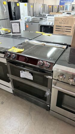Samsung Black Stainless Double Oven Electric Range
