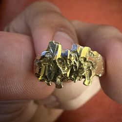 10k Gold Nugget Ring 