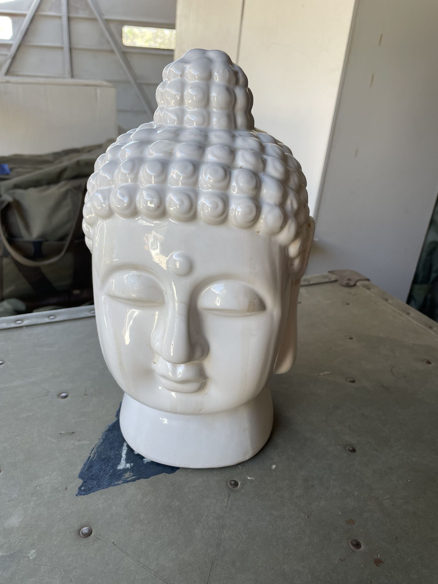 Meditation Garden Buddha Head Statue 