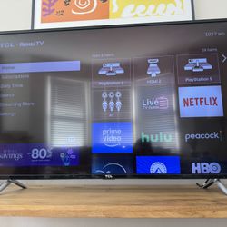 55 Inch TCL Roku tv 