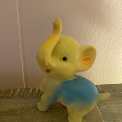 Vintage Rubber Squeaky Elephant , Mint Shape