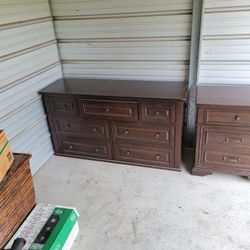 Wood Dresser And Nightstand MUST GO