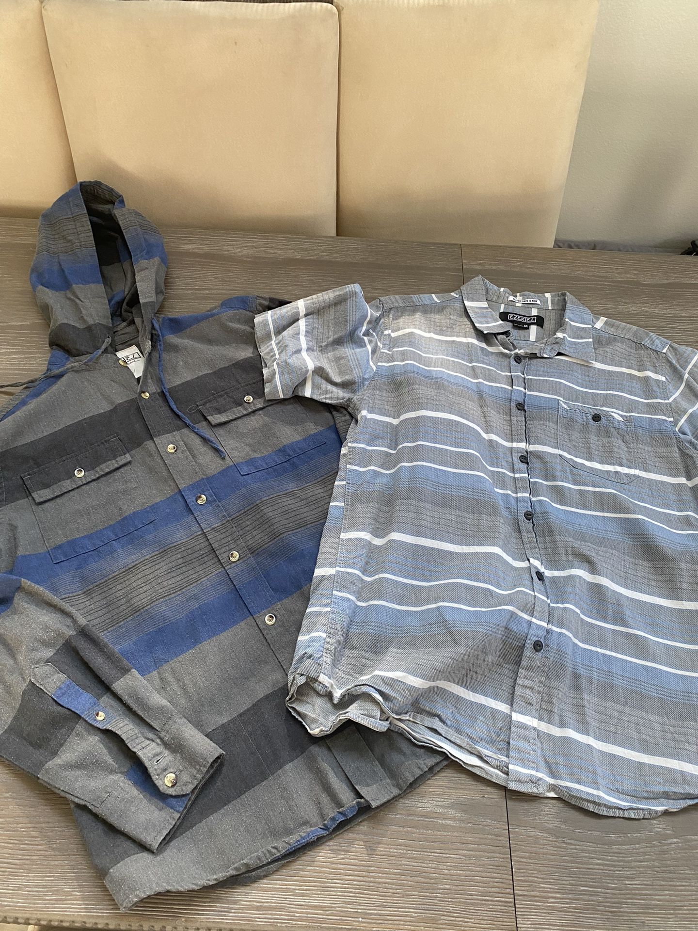 Ezekiel Men’s Bttn Frnt L/S Hoodie And S/S Shirts