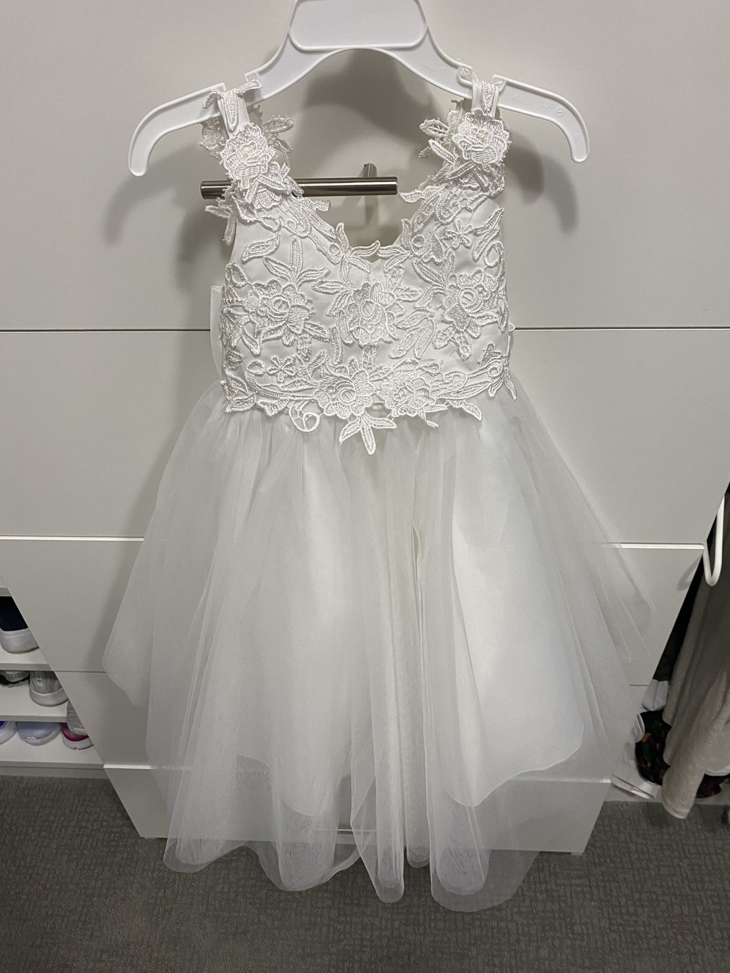 Flower Girl/Wedding White Dress