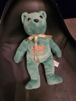 ty Green bear plush Coronado used 2002