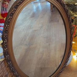 Vintage Wooden Frame Mirror