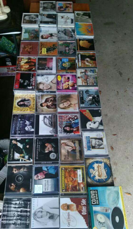 huge bundle of 126 CDs for sale & new in box CD/DVD repair kit