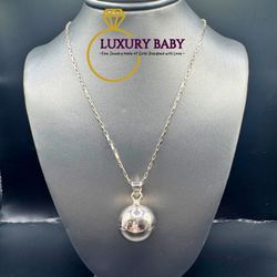 .925 Sterling Silver Angel Caller Pendant W/chain