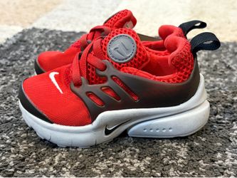 Nike Little Presto (TD) Toddler's Shoes Size 6C University Red Black 844767-600
