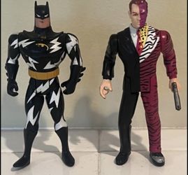 Vintage Batman Figure & Two Face figures