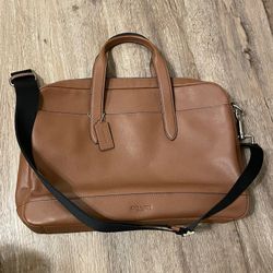 New Tags Coach Leather Laptop Messenger Bag