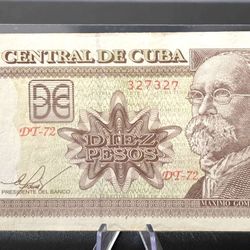 10 Pesos 2016-banco Central De Cuba-repetidor-AU