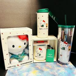 Starbucks 2025 Hello Kitty 4 Piece Set