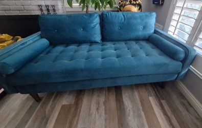 Beautiful Turquoise Sofa