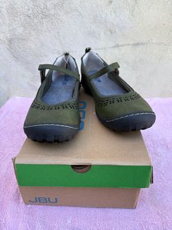 JBU Mary Jane Flats Olive Green