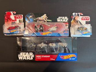 Star Wars Hot Wheels Die-Cast Collectible Lot New in Package