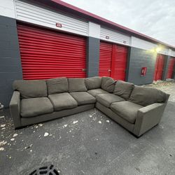 2 Piece L Shaped Sectional Couch – Olive Green*FREE Delivery 🚚 