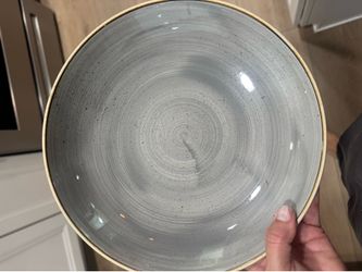 Churchill 10inch Round Stonecast Bowl - Ceramic, Peppercorn Gray