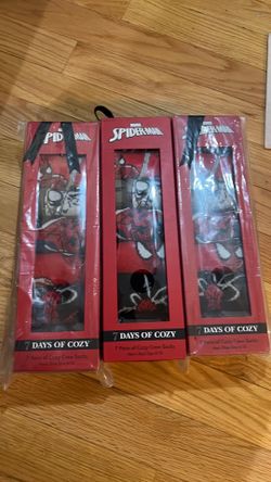 Marvel Spider-Man seven days of cozy socks gifts seven pairs new 3 sets