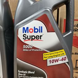 Aceite Mobil Super 10w-40 Synthetic Blend Galon