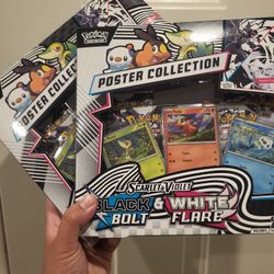 Pokemon Black Bolt White Flare Poster Collection 