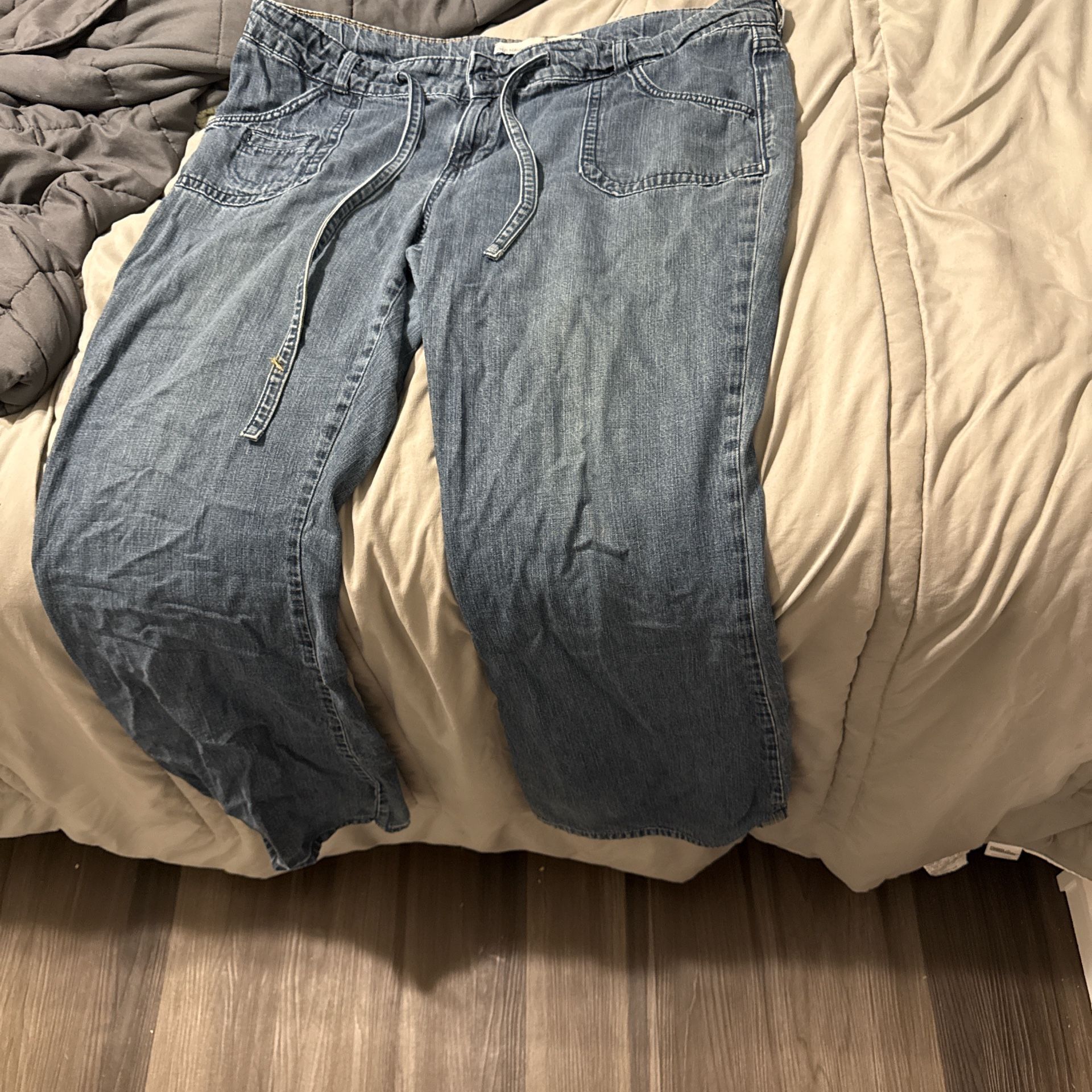 Y2K Baggy Jeans Waist Can Be Tightened And Loosened 