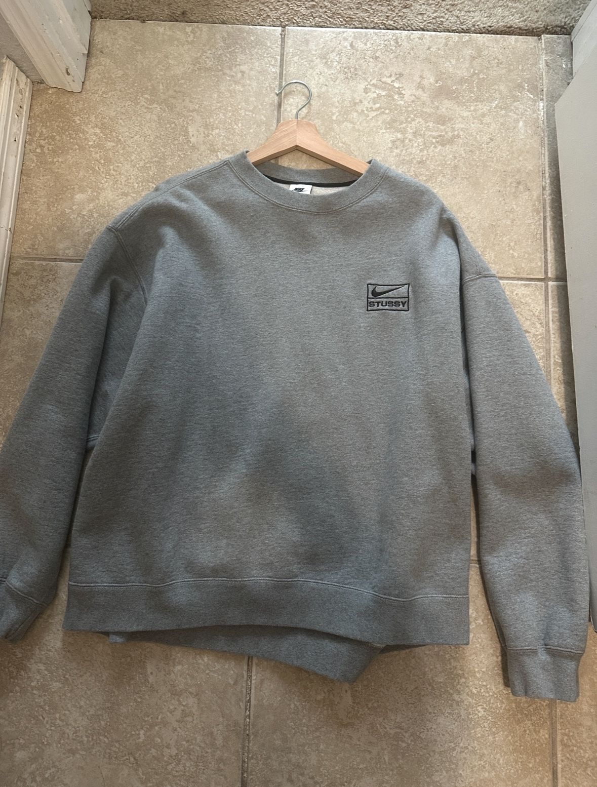 Nike Stussy Grey Crewneck XL