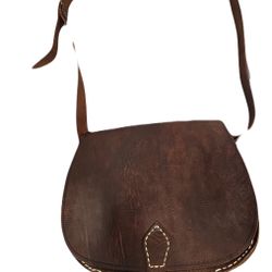 Brown Leather Cross body Bag